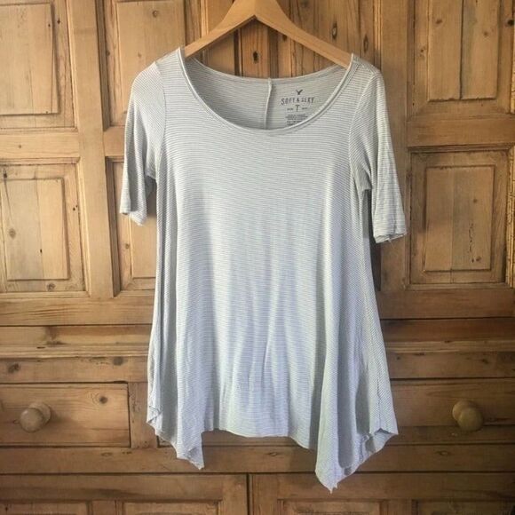 American Eagle XS Soft & Sexy Striped Shirt - Picture 1 of 7